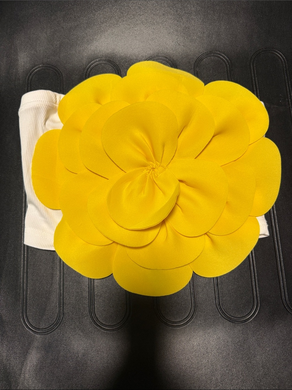 Yellow Floral Statement Headband - Women Accessories